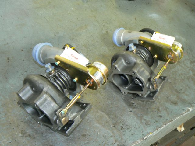 twin turbochargers for VW engine